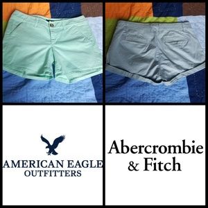 Preppy AF/AE Khaki Shorts bundle sz 4